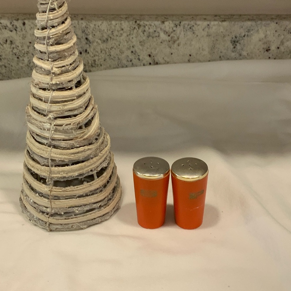 Orange Salt and Pepper Shakers